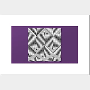 optical illusion pattern Posters and Art